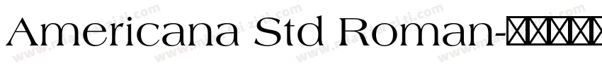Americana Std Roman字体转换